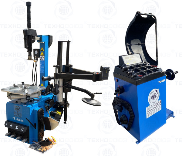 Комплект TS-3226A Станок шиномонтажный авто+TS-550 Балансировочный стенд для легковых авто